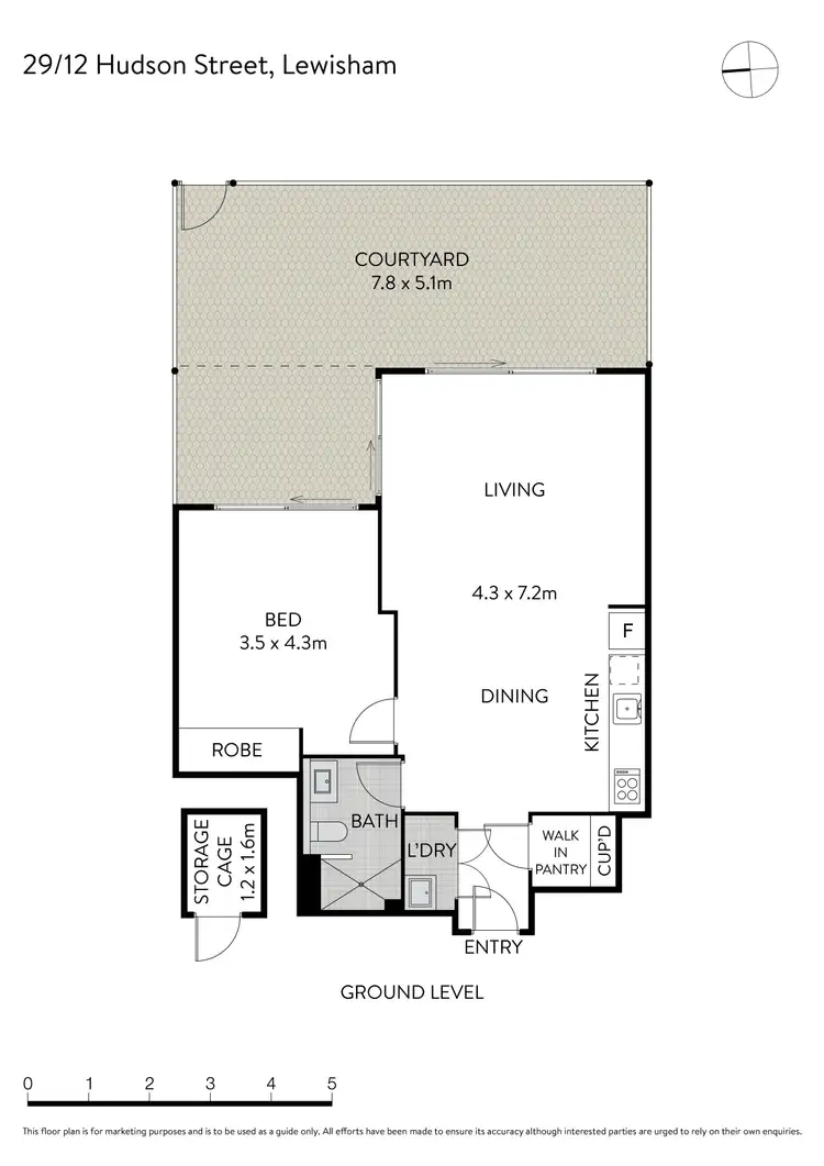Floorplan of Homely apartment listing, 29/12 Hudson Street, Lewisham NSW 2049