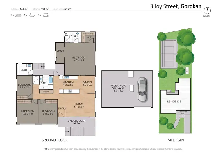 Floorplan of Homely house listing, 3 Joy Street, Gorokan NSW 2263