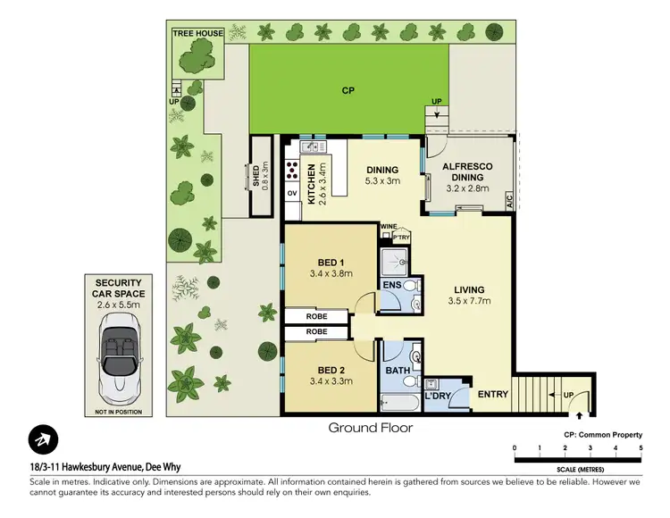 Floorplan of Homely apartment listing, 18/3-11 Hawkesbury Avenue, Dee Why NSW 2099