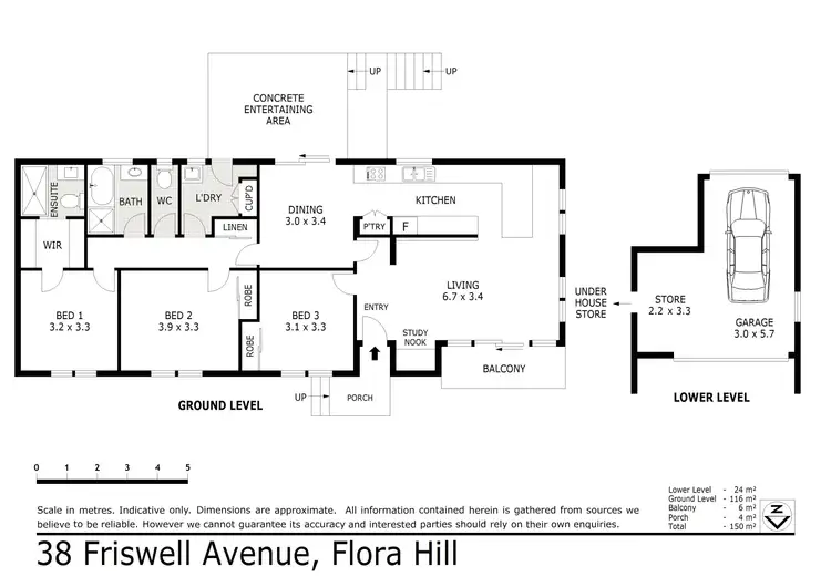 Floorplan of Homely house listing, 38 Friswell Avenue, Flora Hill VIC 3550