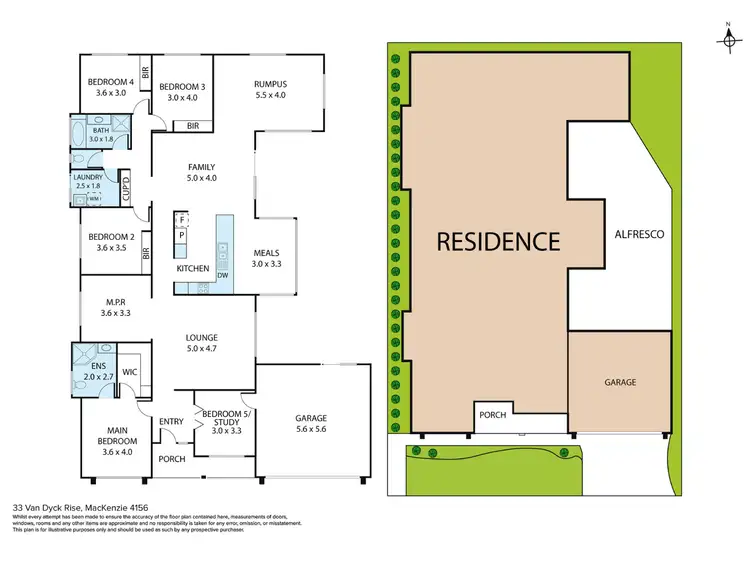 Floorplan of Homely house listing, 33 Van Dyck Rise, Mackenzie QLD 4156