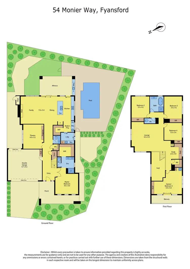 Floorplan of Homely house listing, 54 Monier Way, Fyansford VIC 3218