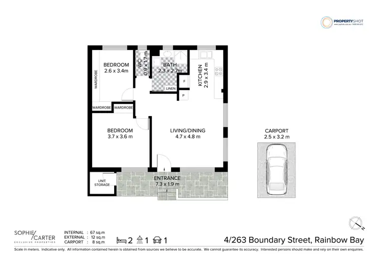 Floorplan of Homely unit listing, 4/263 Boundary Street, Rainbow Bay QLD 4225