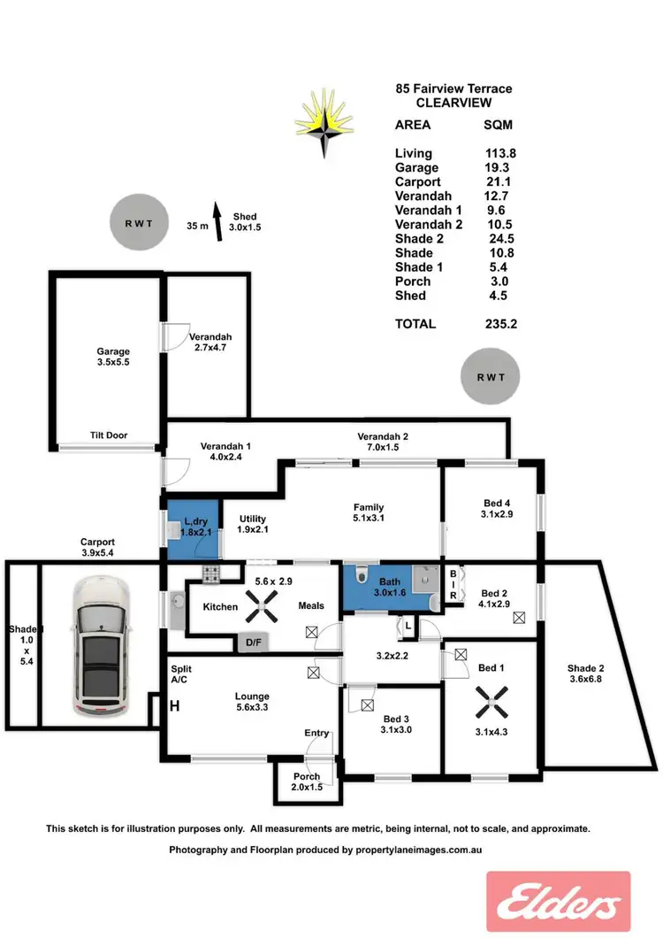 Floorplan of Homely house listing, 85 Fairview Terrace, Clearview SA 5085
