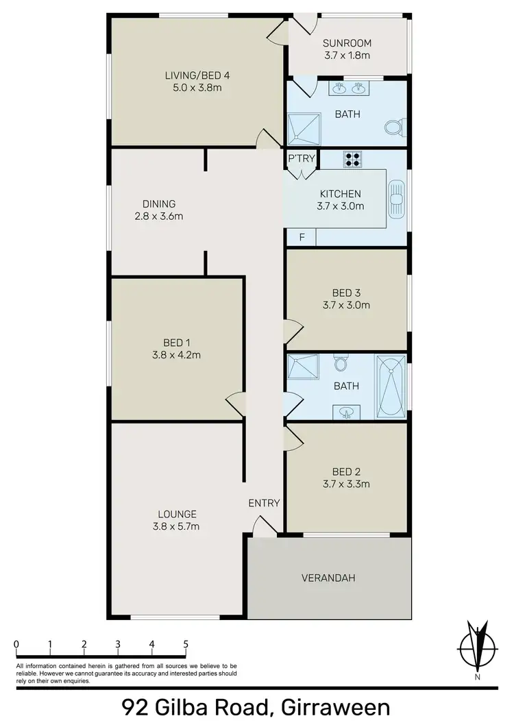 Floorplan of Homely house listing, 92 Gilba Road, Girraween NSW 2145