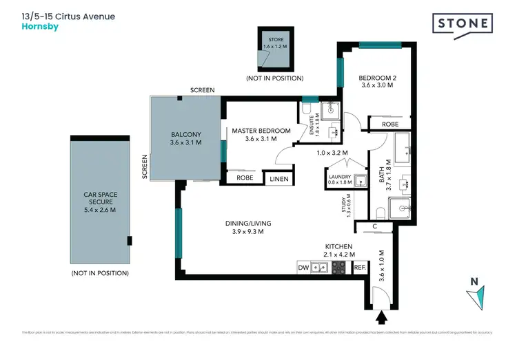 Floorplan of Homely apartment listing, 13/5 Citrus Avenue, Hornsby NSW 2077