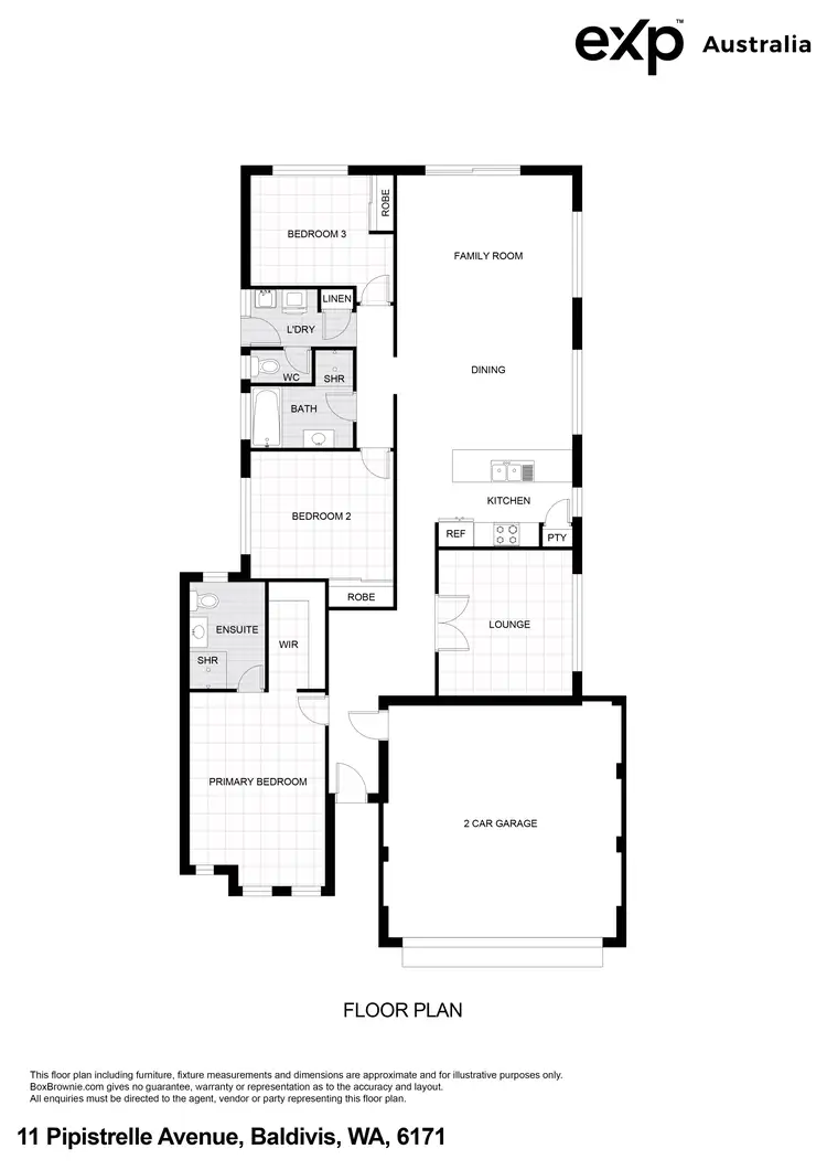 Floorplan of Homely house listing, 11 Pipistrelle Avenue, Baldivis WA 6171