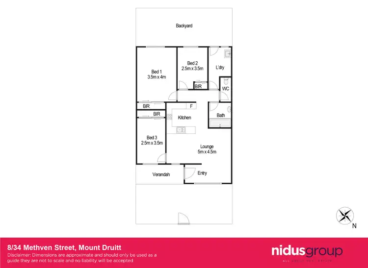 Floorplan of Homely villa listing, 8/34-36 Methven Street, Mount Druitt NSW 2770