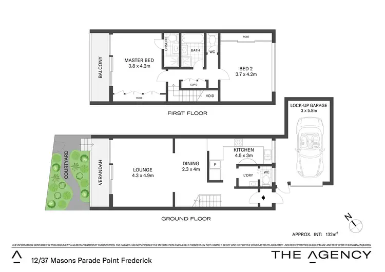 Floorplan of Homely townhouse listing, 12/37 Masons Parade, Point Frederick NSW 2250