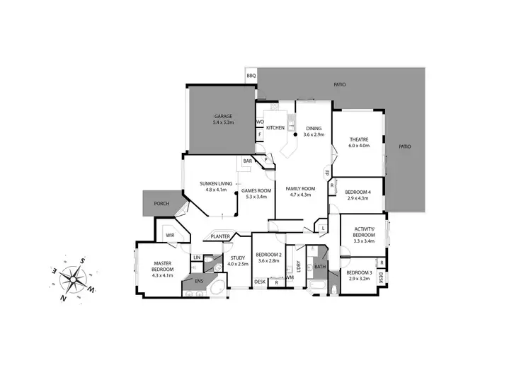 Floorplan of Homely house listing, 8 Glenroy Gardens, Port Kennedy WA 6172