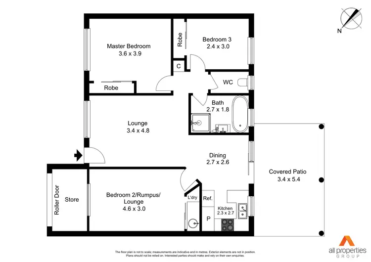 Floorplan of Homely semi-detached listing, 18/12 Helensvale Road, Helensvale QLD 4212