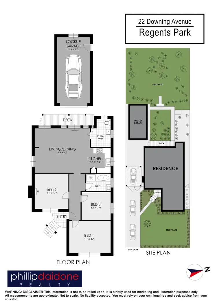 Floorplan of Homely house listing, 22 Downing Avenue, Regents Park NSW 2143
