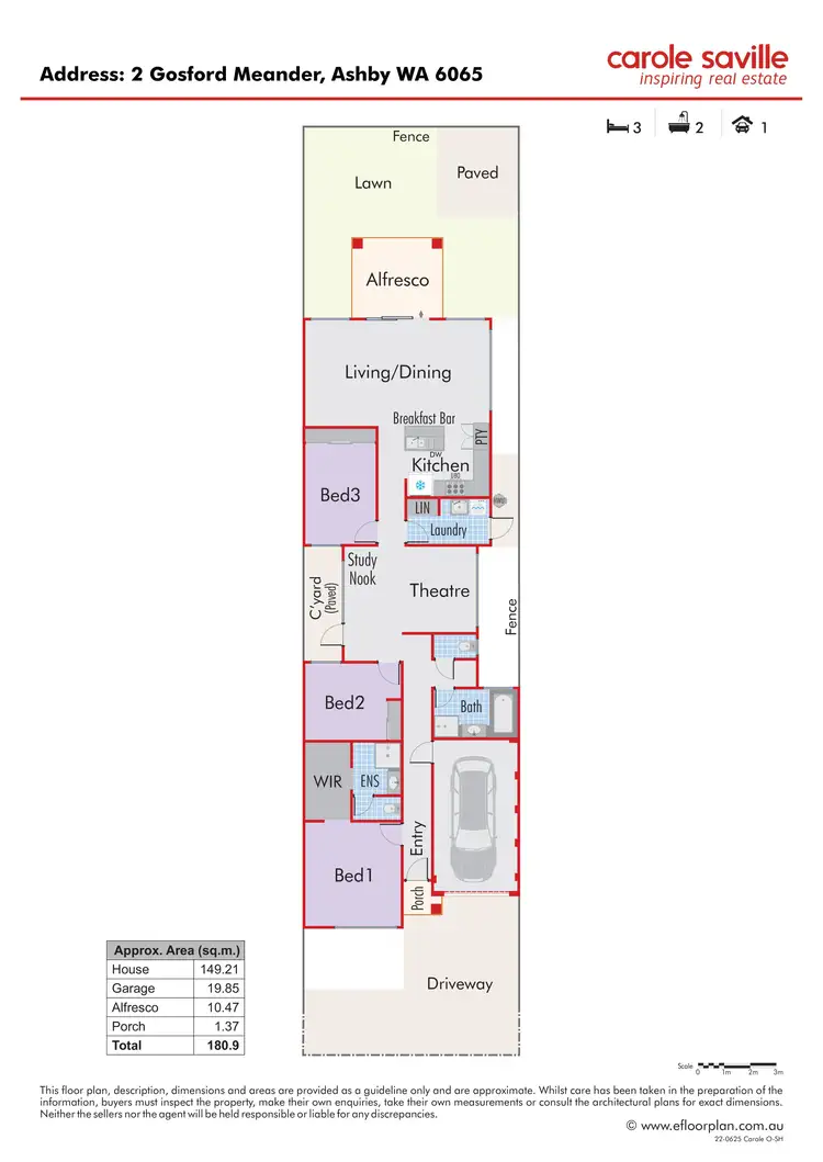 Floorplan of Homely house listing, 2 Gosford Meander, Ashby WA 6065