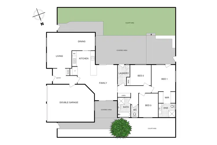 Floorplan of Homely townhouse listing, 11/61 Derrington Crescent, Bonython ACT 2905