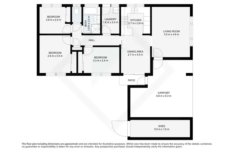 Floorplan of Homely house listing, 2 Conway Court, Wodonga VIC 3690