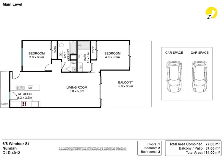 Floorplan of Homely unit listing, 6/8 Windsor Street, Nundah QLD 4012