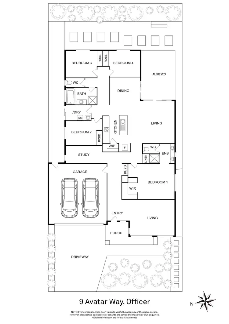Floorplan of Homely house listing, 9 Avatar Way, Officer VIC 3809