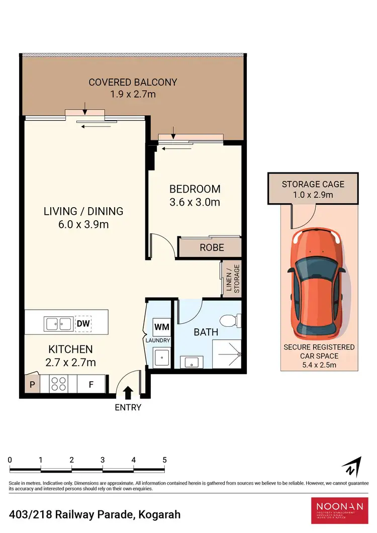 Floorplan of Homely apartment listing, 403/218 Railway Parade, Kogarah NSW 2217