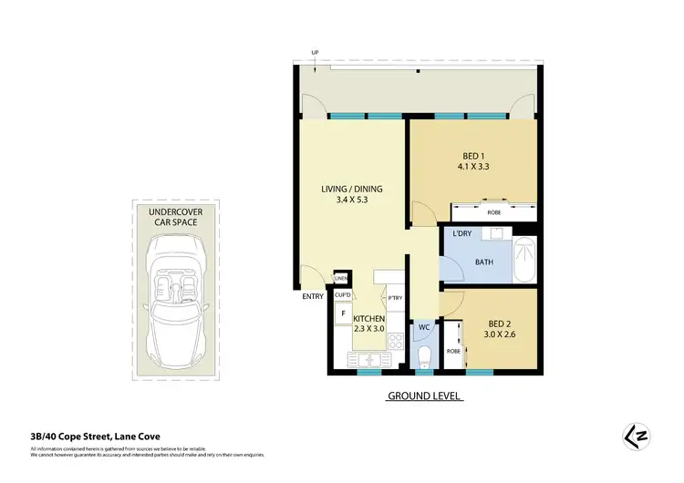 Floorplan of Homely apartment listing, 3b/40 Cope Street, Lane Cove NSW 2066