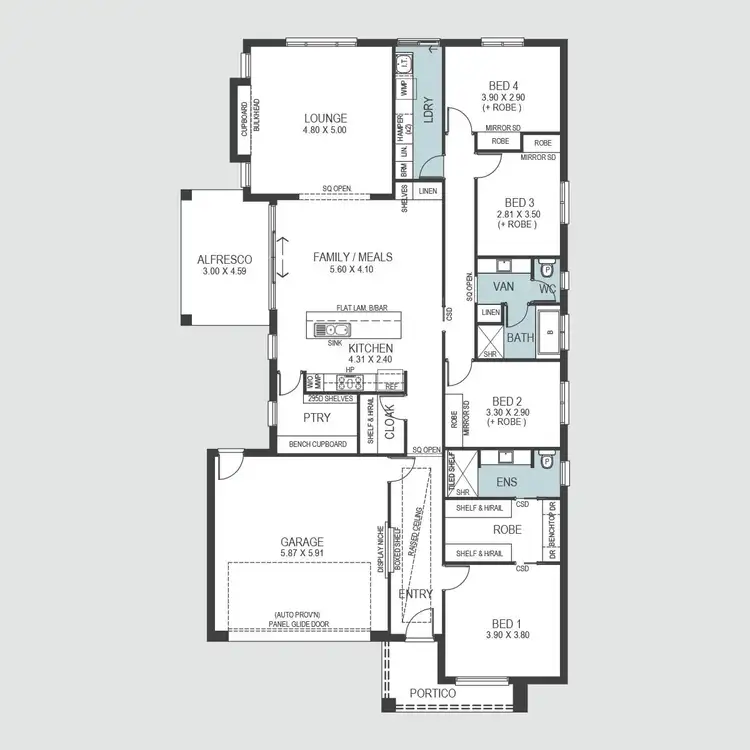 Floorplan of Homely house listing, 7 Monarch Parade, Roseworthy SA 5371