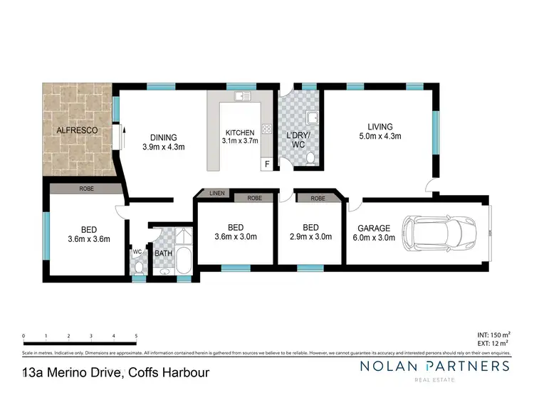 Floorplan of Homely house listing, 13A Merino Drive, Coffs Harbour NSW 2450