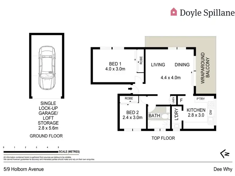 Floorplan of Homely apartment listing, 5/9 Holborn Avenue, Dee Why NSW 2099