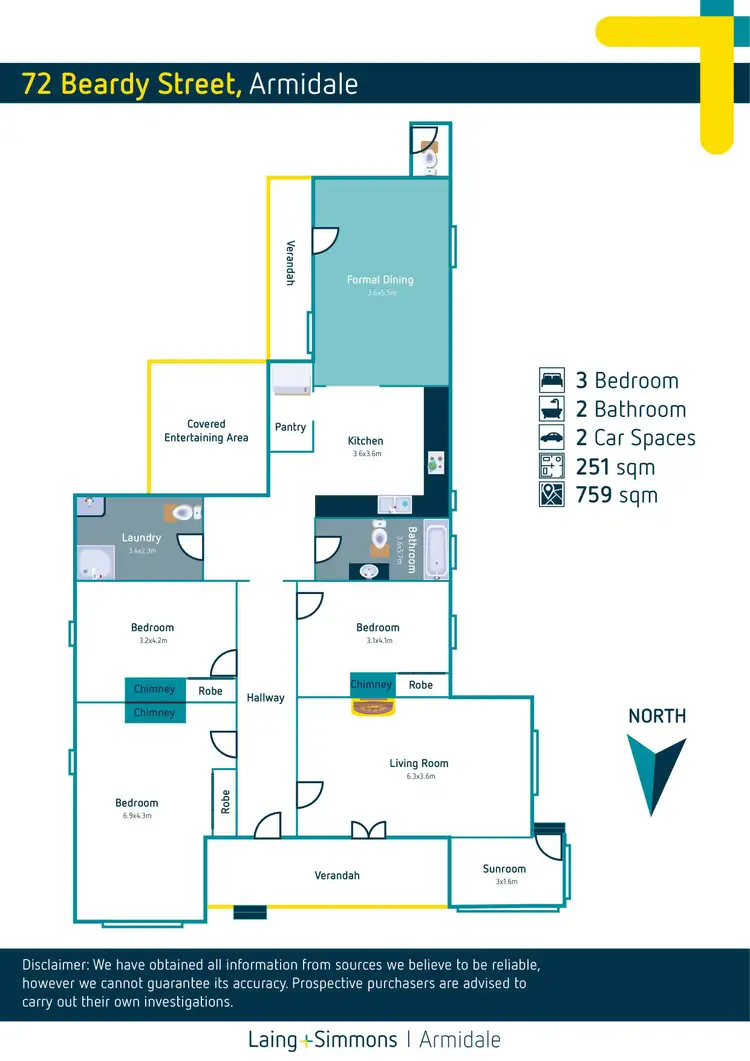 Floorplan of Homely house listing, 72 Beardy Street, Armidale NSW 2350