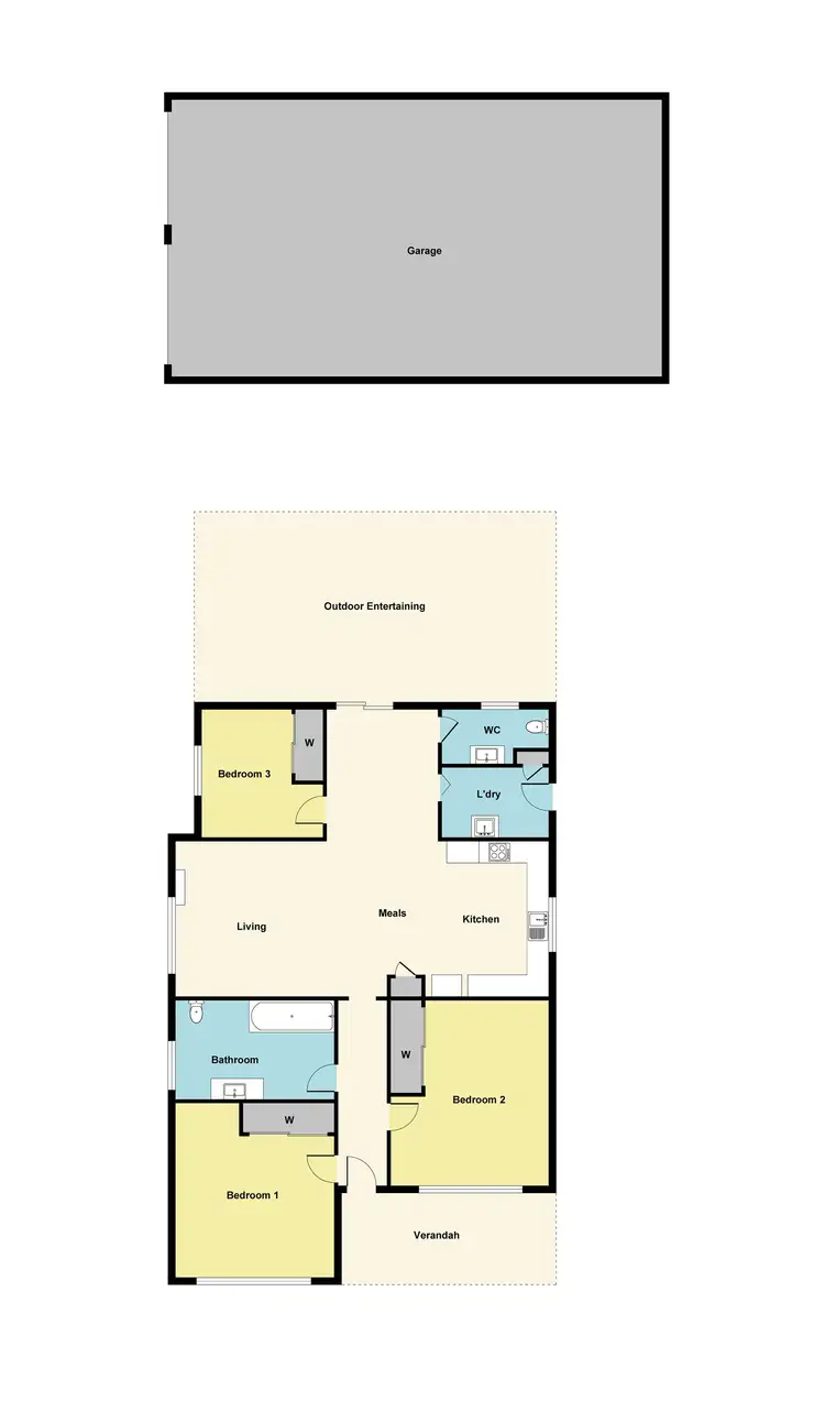 Floorplan of Homely house listing, 52 Derby Road, Maryborough VIC 3465