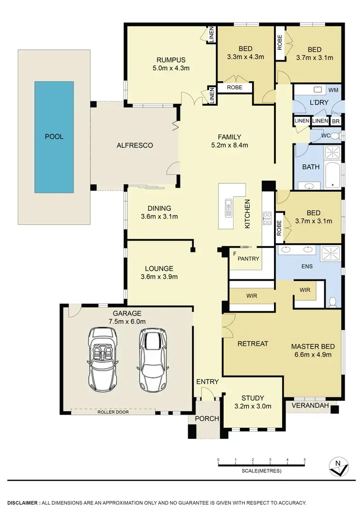 Floorplan of Homely house listing, 3 Hascombe Drive, Caroline Springs VIC 3023