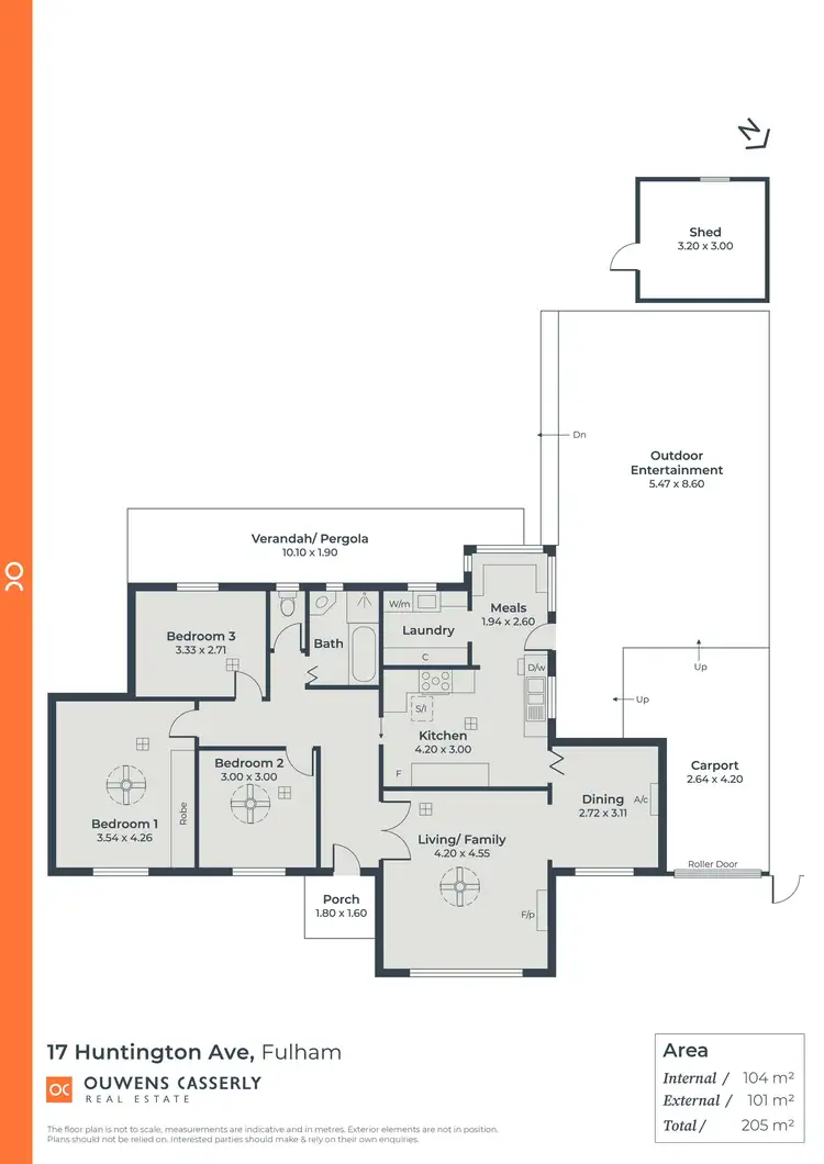 Floorplan of Homely house listing, 17 Huntington Avenue, Fulham SA 5024