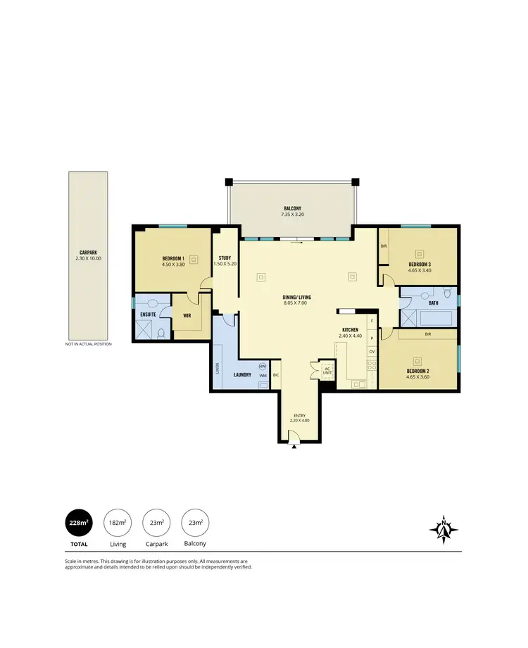 Floorplan of Homely apartment listing, 13/7 Liberman Close, Adelaide SA 5000