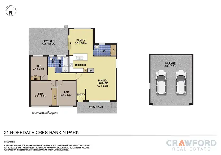 Floorplan of Homely house listing, 21 Rosedale Crescent, Rankin Park NSW 2287