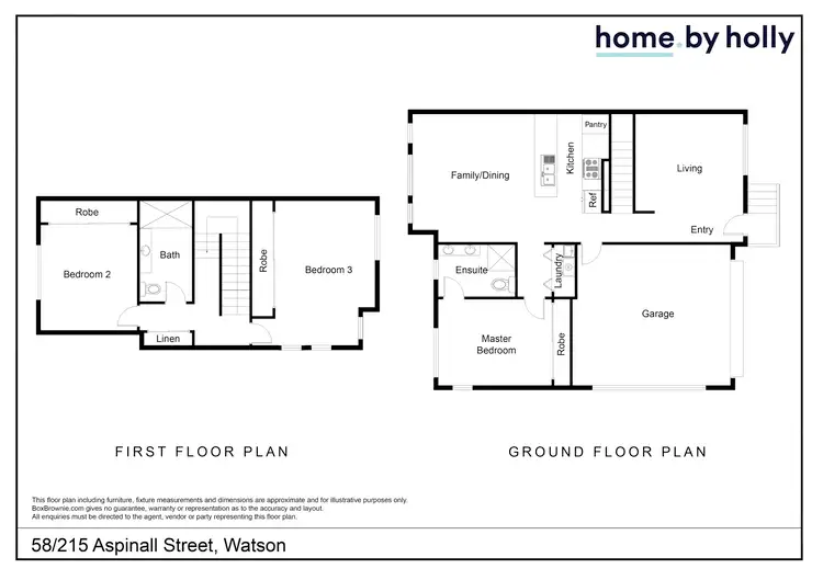 Floorplan of Homely townhouse listing, 58/215 Aspinall Street, Watson ACT 2602