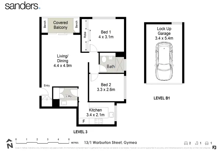 Floorplan of Homely unit listing, 13/1-9 Warburton Street, Gymea NSW 2227