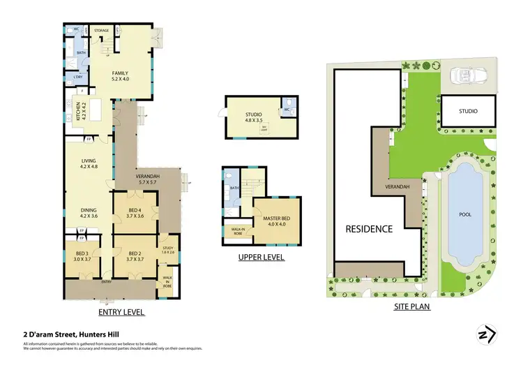 Floorplan of Homely house listing, 2 D'Aram Street, Hunters Hill NSW 2110