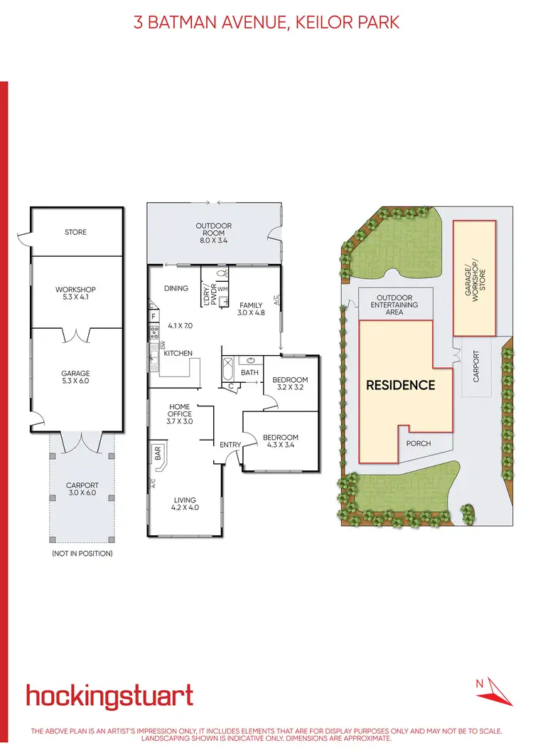 Floorplan of Homely house listing, 3 Batman Avenue, Keilor Park VIC 3042