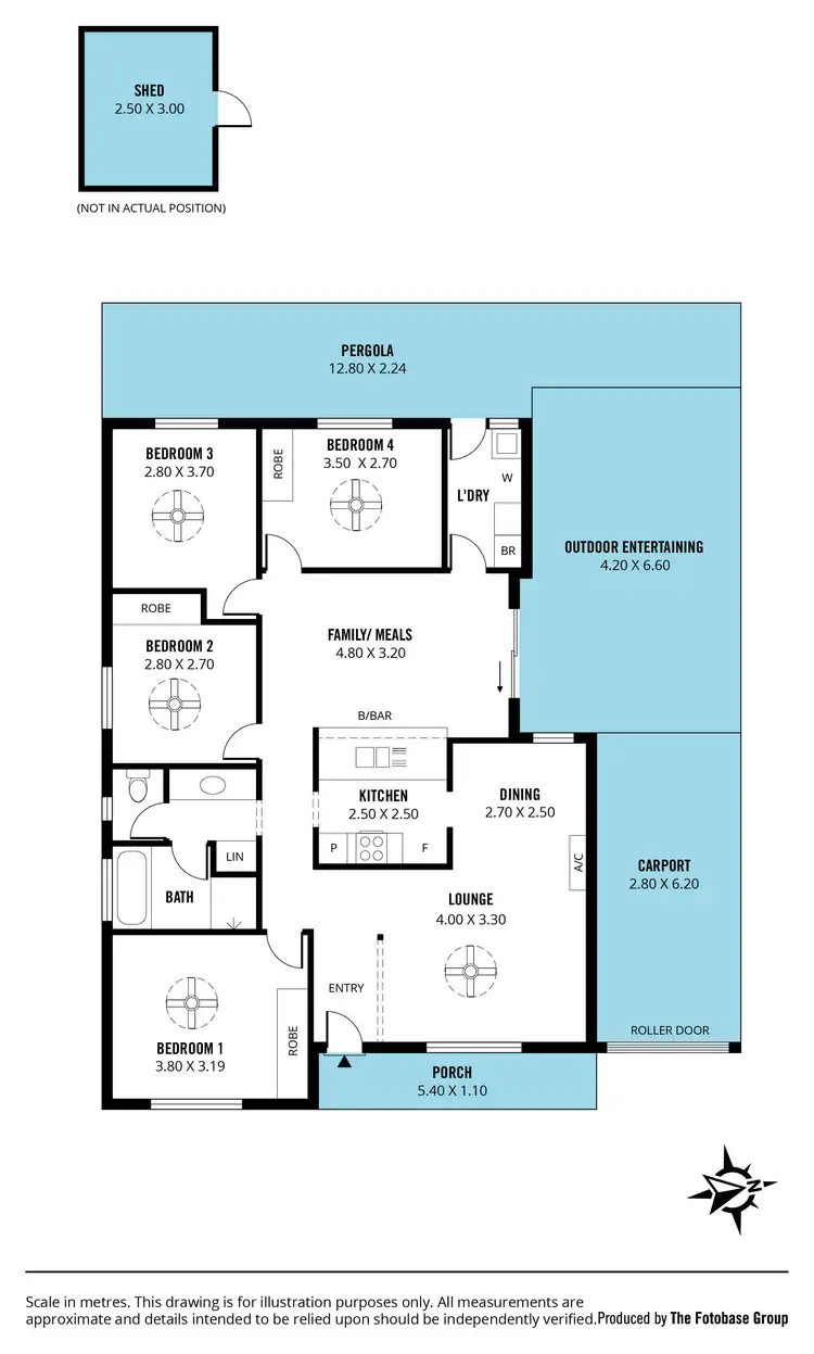 Floorplan of Homely house listing, 102 Emmerson Drive, Morphett Vale SA 5162