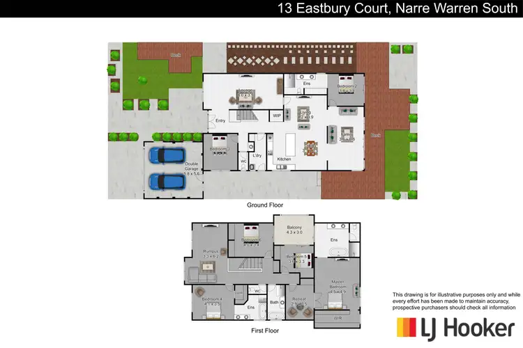 Floorplan of Homely house listing, 13 Eastbury Court, Narre Warren South VIC 3805