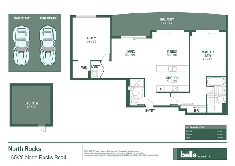 Floorplan of Homely apartment listing, Level 4/165/25 North Rocks Road, North Rocks NSW 2151