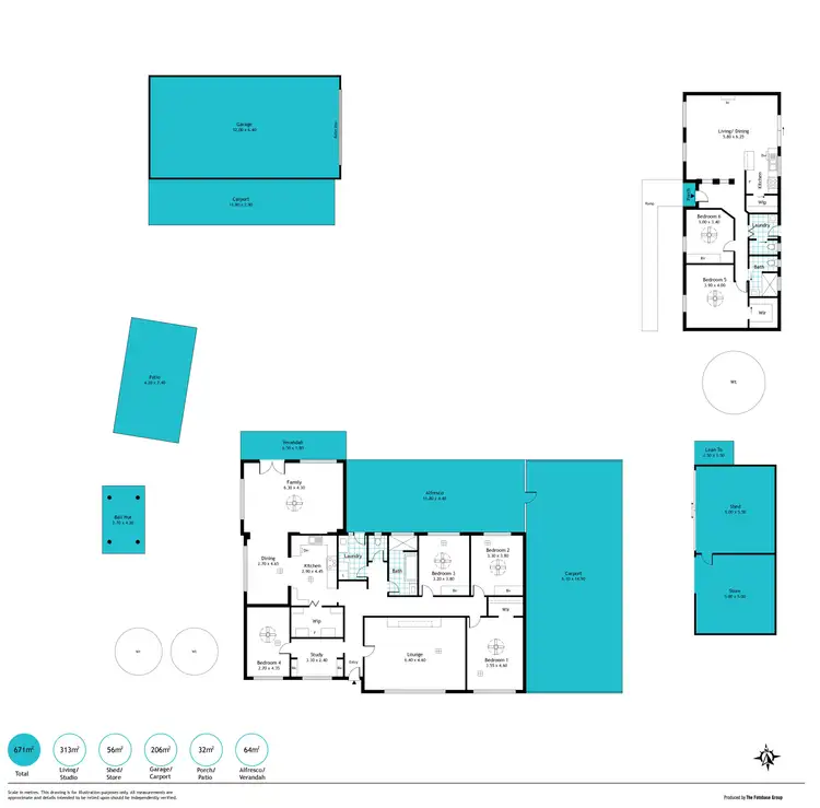 Floorplan of Homely house listing, 211 Dawkins Road, Lewiston SA 5501