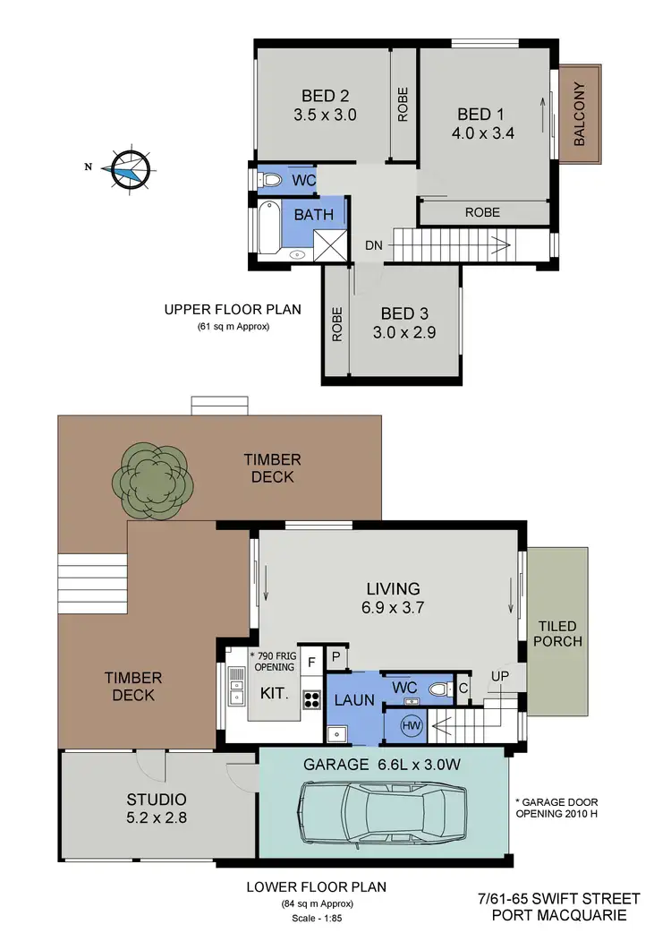 Floorplan of Homely townhouse listing, 7/61-65 Swift Street, Port Macquarie NSW 2444