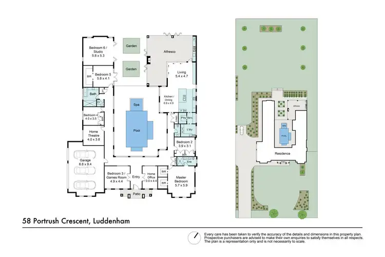 Floorplan of Homely house listing, 58 Portrush Crescent, Luddenham NSW 2745