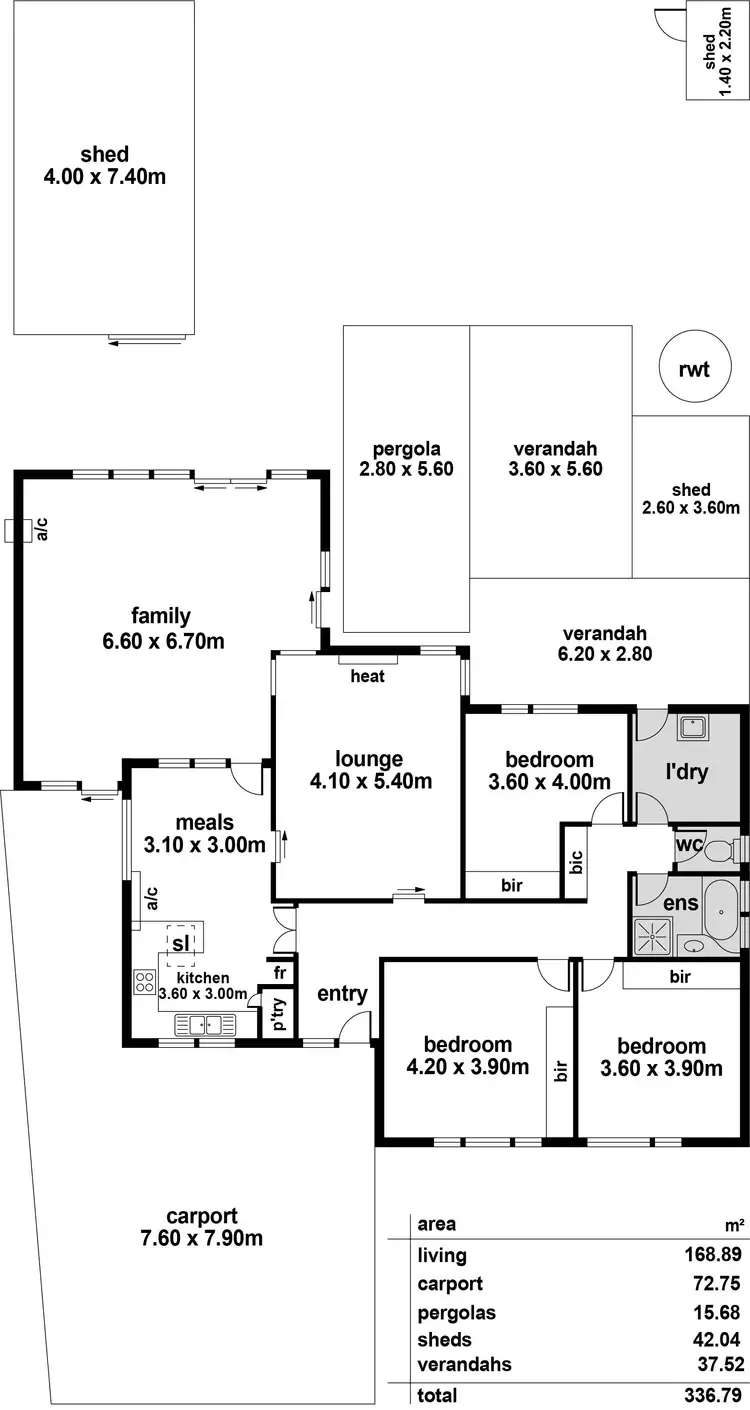 Floorplan of Homely house listing, 25 Hilltop Avenue, Ridgehaven SA 5097