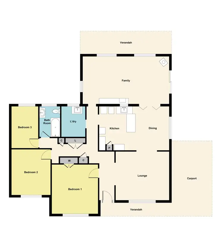 Floorplan of Homely house listing, 27 Kennedy Street, Maryborough VIC 3465