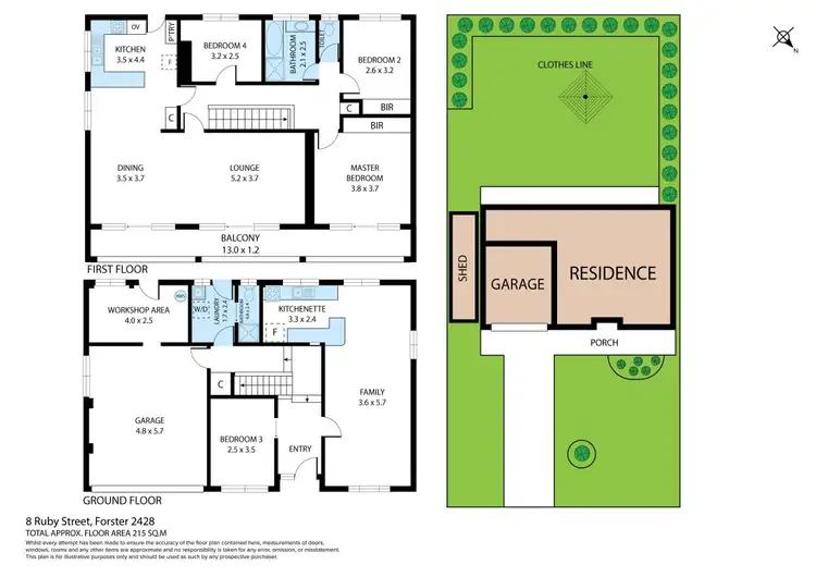 Floorplan of Homely house listing, 8 Ruby Street, Forster NSW 2428