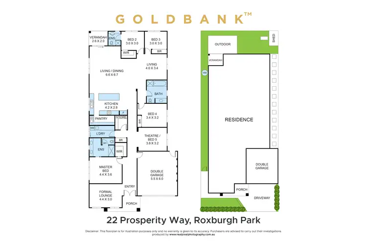 Floorplan of Homely house listing, 22 Prosperity Way, Roxburgh Park VIC 3064