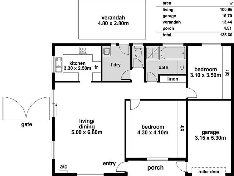 Floorplan of Homely unit listing, 2/55 Castle Street, Edwardstown SA 5039