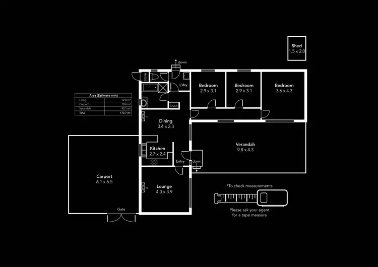 Floorplan of Homely house listing, 25 Floriedale Road, Greenacres SA 5086