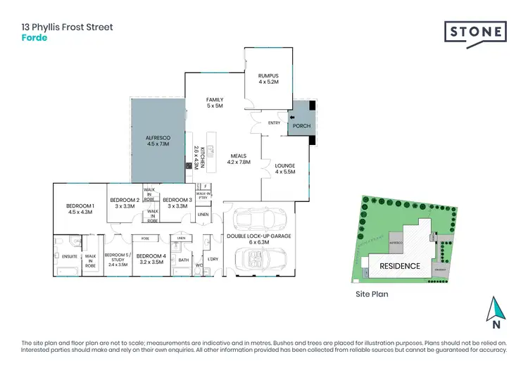Floorplan of Homely house listing, 13 Phyllis Frost Street, Forde ACT 2914
