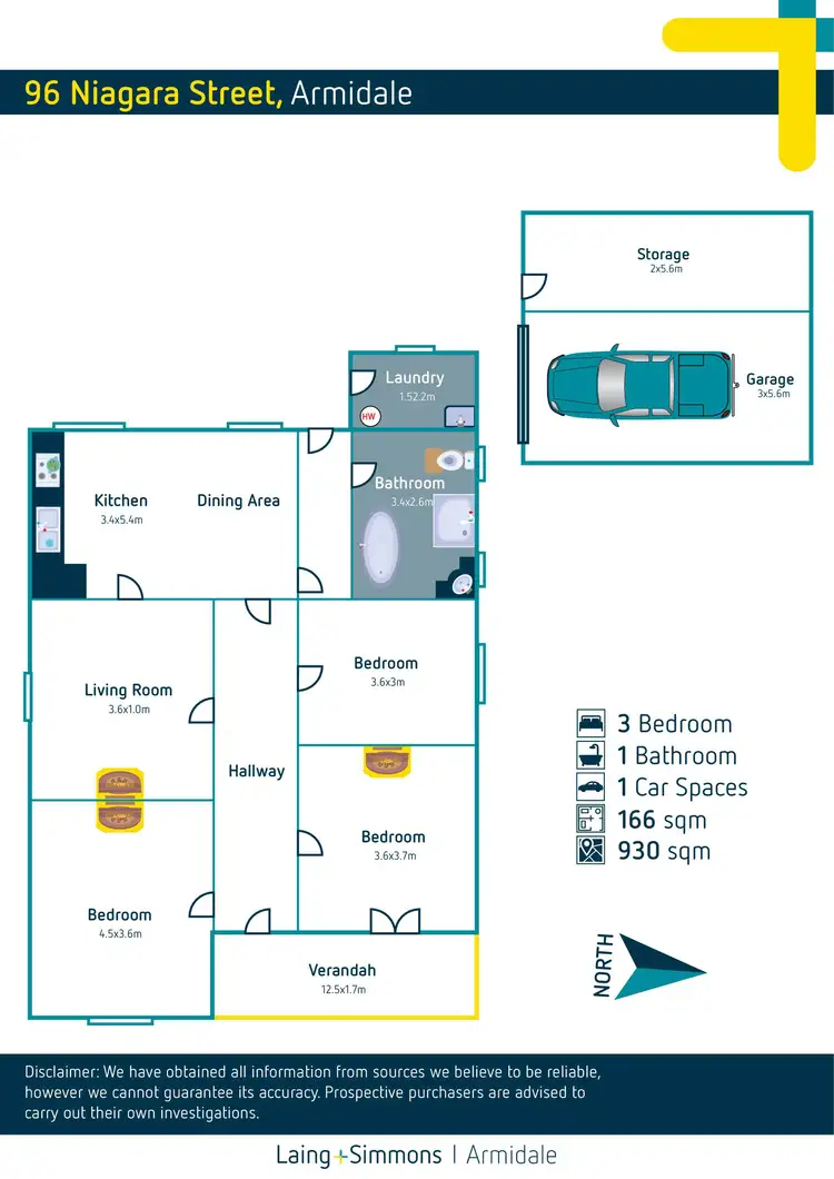 Floorplan of Homely house listing, 96 Niagara Street, Armidale NSW 2350